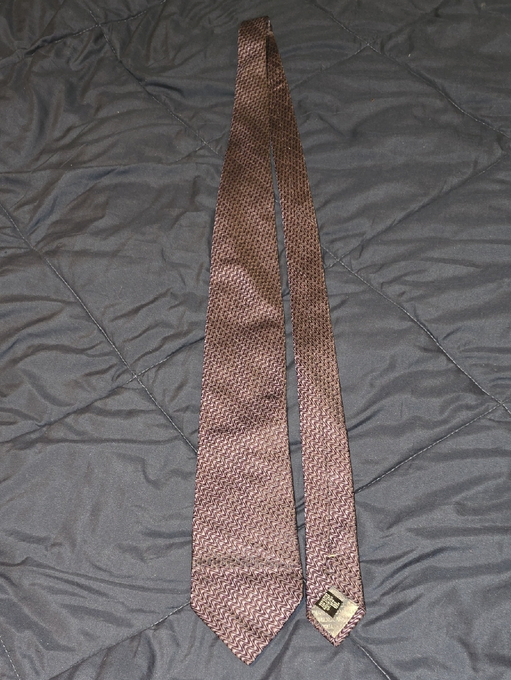 Giorgio Armani Purple Textured Silk Tie